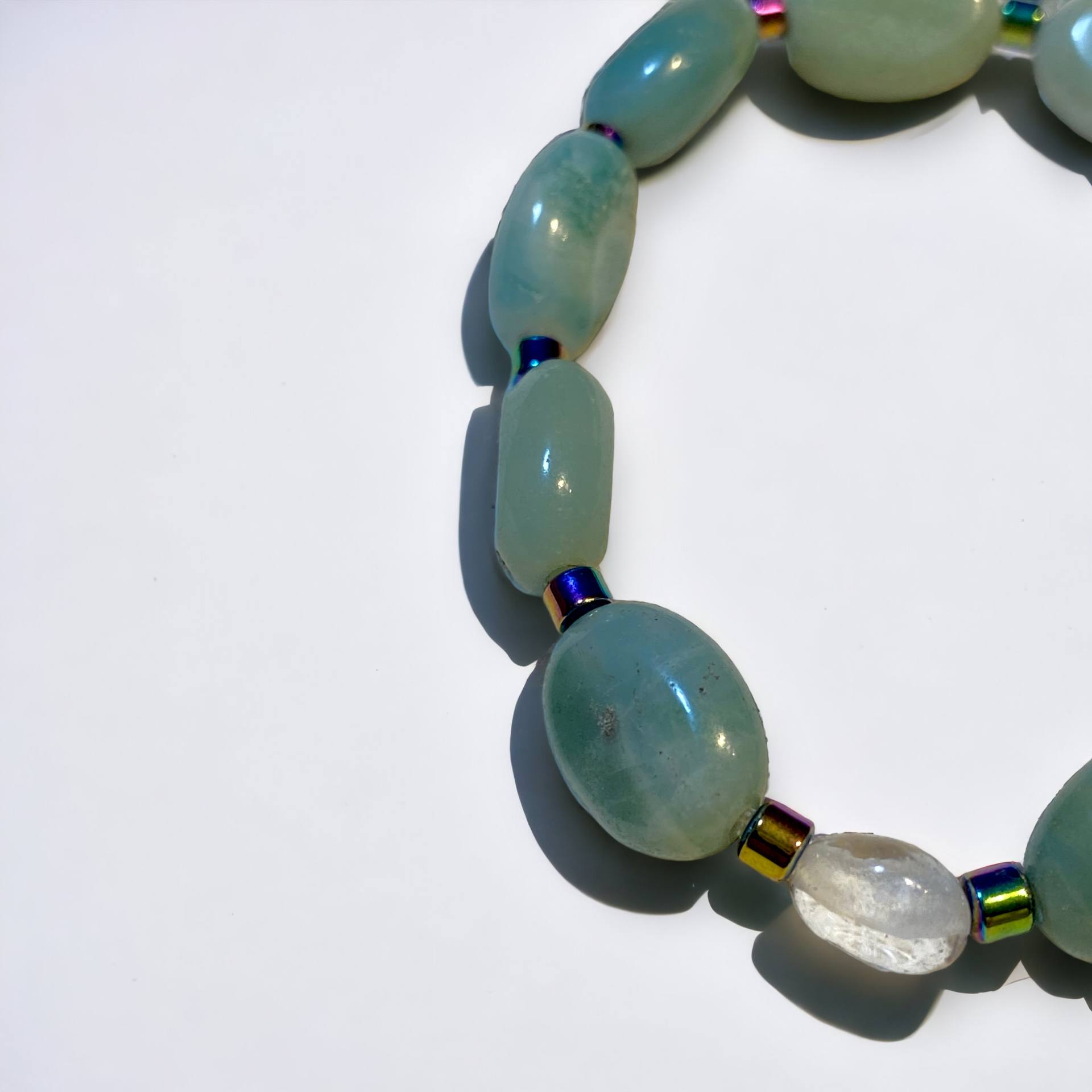 Blue Opal Hematit Bracelet